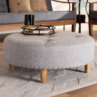 Duggans Tufted Cocktail Ottoman 13.39" H by Millwood Pines