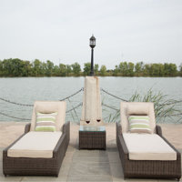 Ekstrom Reclining Chaise Lounge with Cushion by Brayden Studio
