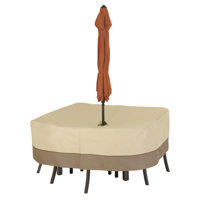 Paulding Water Resistant Patio Dining Set Cover with 3 Years by The Twillery Co.