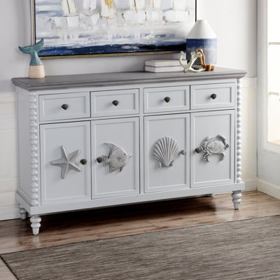 Massasoit 60" Wide 4 Drawer Sideboard by Beachcrest Home