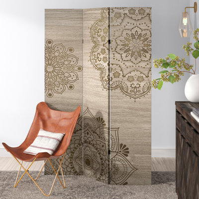 Fellman Mandala Folding Room Divider by Mistana