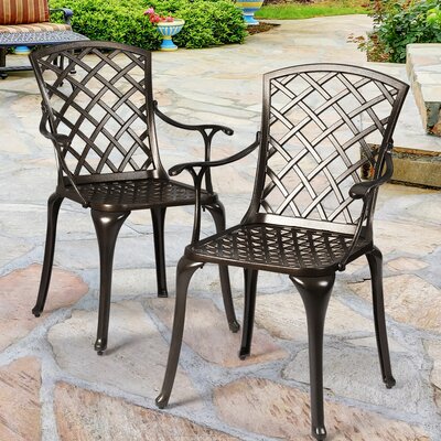 Jennette Patio Dining Chair by Red Barrel Studio