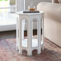 Nara Drum End Table with Storage by House of Hampton