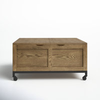 Brunswick Wheel Coffee Table with Storage by Sand & Stable