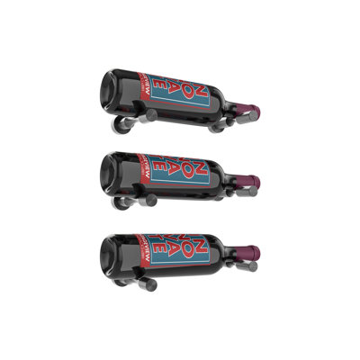 Iowa Wall Mounted 3-Bottle Wine Rack by Rebrilliant