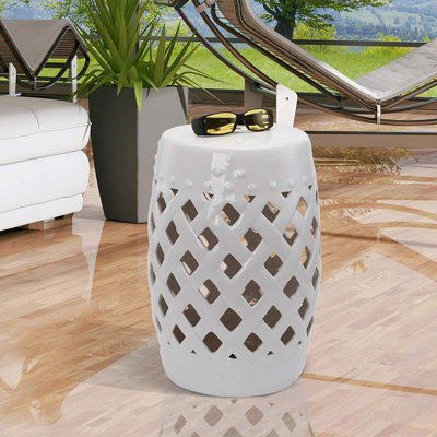 Tillia Semi-Porcelain Garden Stool by August Grove
