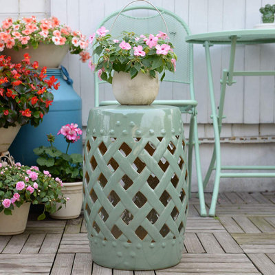Tillia Semi-Porcelain Garden Stool by August Grove