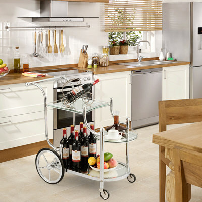 Nishant Serving Kitchen Bar Cart by Latitude Run