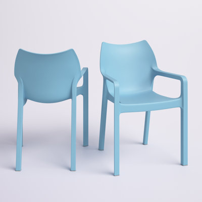 Adrian Stacking Patio Dining Armchair by Hashtag Home