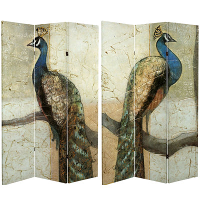 Wirt 47.25" W x 72" H 3- Panel Folding Room Divider