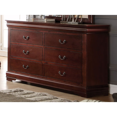 Engstrom 6 Drawer 57" W Double Dresser by Lark Manor