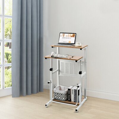 Tutku Height Adjustable Standing Desk Converter by Latitude Run