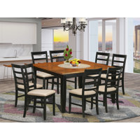 Teressa Butterfly Leaf Rubberwood Solid Wood Dining Set by Alcott Hill