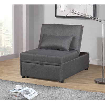 Doreeann Twin 31" Tufted Back Futon Chair by Latitude Run
