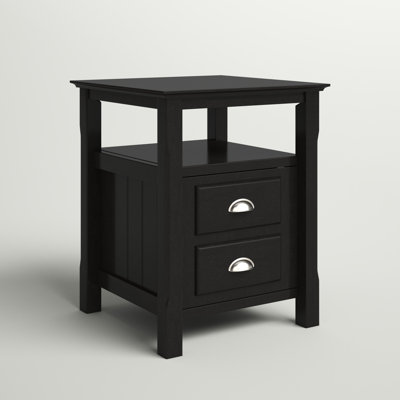 Escoto Nightstand in Black by Alcott Hill