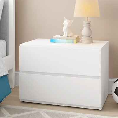 Lukachukai 2 Drawers Nightstand by Wade Logan