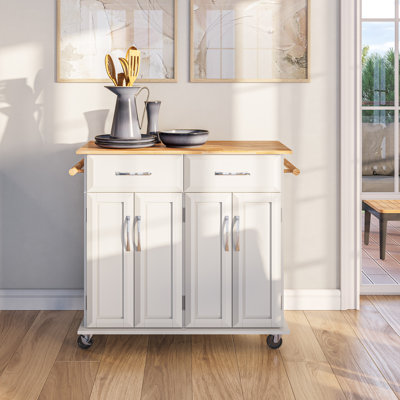 Pinkston Storage Kitchen Cart by Red Barrel Studio