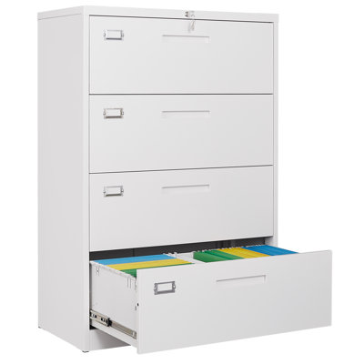Bradnon 4 Drawer Vertical File Cabinet by Inbox Zero