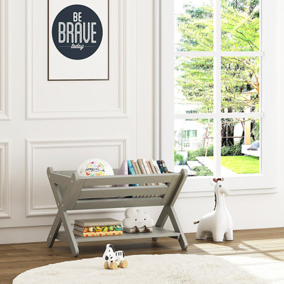 Canadice Harriet Bee 16.5" H x 25" W Chip Resistant Kids Book Caddy by Harriet Bee