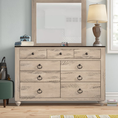 Amareona 7 Drawer Dresser with Mirror by Union Rustic