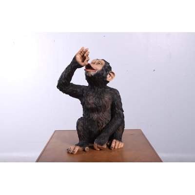 Kamm Boozy Chimp 1 Bottle Tabletop Wine Bottle Rack by World Menagerie