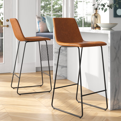 Liekele Upholstered Modern Dining Stools by Ivy Bronx
