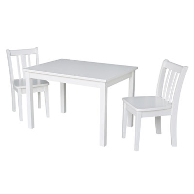 Edgewood Kids Solid Wood Rectangular Play Table and Chair Set by Harriet Bee