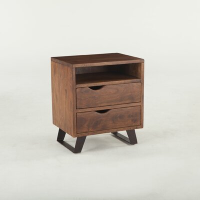 Allison 2 Drawer Nightstand by Union Rustic