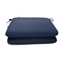 Casual Cushion SunbrellaFabric 2-Piece Indoor/Outdoor Seat Pad Cushion by Sol 72 Outdoor