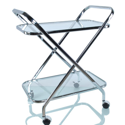 X-Shape Bar Cart by Everly Quinn