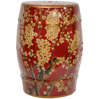 Irwin Blossom Garden Stool by World Menagerie