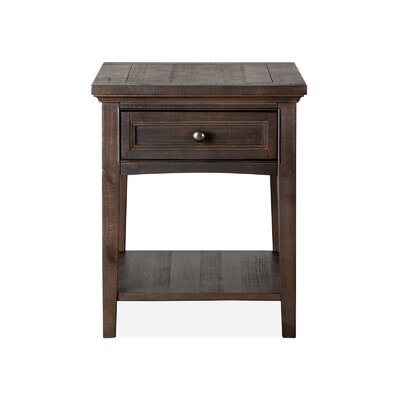 Aleeta Solid Wood End Table Storage by Lark Manor
