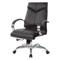 Deluxe Genuine Leather Conference Chair by Office Star Products