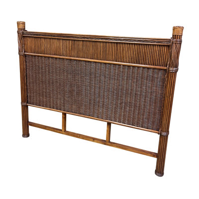 Woodlake Wicker/Rattan Panel Headboard by Bay Isle Home