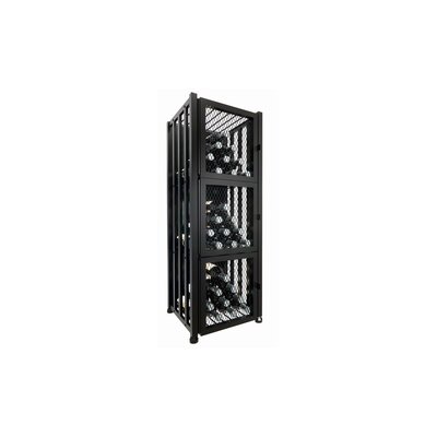 Honya Floor Wine Bottle Locker in Matte Black by Rebrilliant