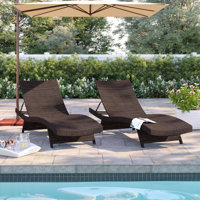 Billur 79.25" Long Reclining Chaise Lounge Set by Wade Logan