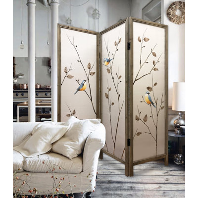 Martinique 60" W x 63" H 3 - Panel Folding Room Divider