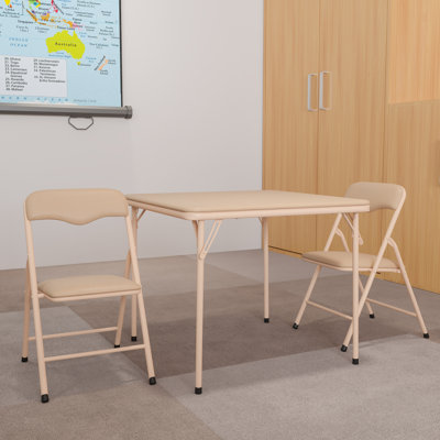 Simra 3-Piece Vinyl Kids Activity Table and Chairs Set by Ebern Designs