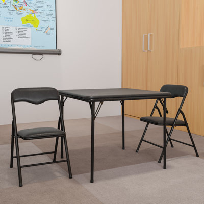 Simra 3-Piece Vinyl Kids Activity Table and Chairs Set by Ebern Designs
