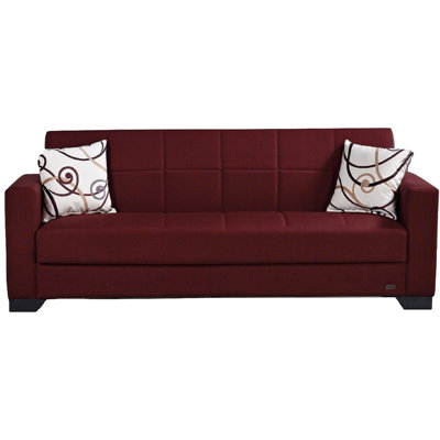 Advika Twin 82" Wide Convertible Sofa with Storage by Latitude Run