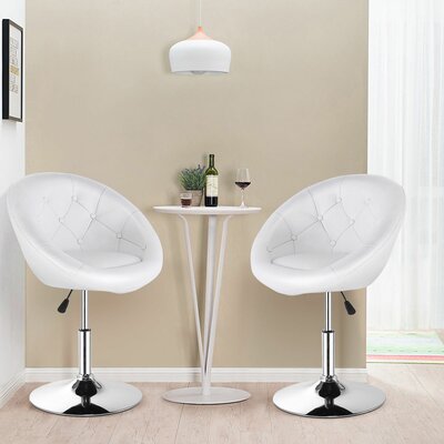 Chinn 25" Wide Swivel Barrel Chair by Orren Ellis