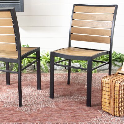 Gertrudes Stacking Patio Dining Chair by Wrought Studio