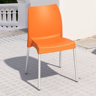 Goguen Stacking Patio Dining Side Chair by Ebern Designs