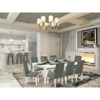 Friedler Extendable Solid Wood Dining Set by Winston Porter