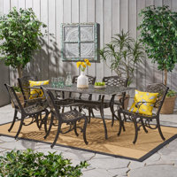 Ravenna Rectangular 6 - Person 67" Long Dining Set by Fleur De Lis Living