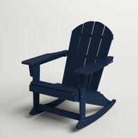 Ravenna HDPE Rocking Adirondack Chair by Beachcrest Home