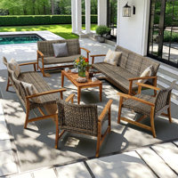 Carmyn Outdoor 6 Piece Sofa Seating Group by Wade Logan