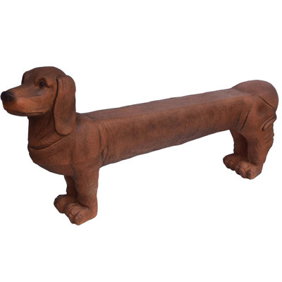 Seawright Dog Plastic Garden Bench by Red Barrel Studio