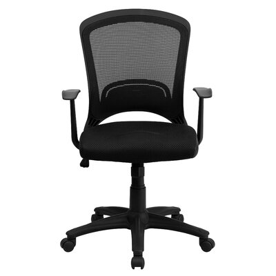 Mid-Back Designer Mesh Swivel Task Office Chair with Arms by Flash Furniture