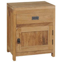 Aadhiran Nachttisch 1 Drawer End Table by Union Rustic